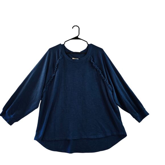 Cupio Women's Frill Blue Sweater Size 2XL - Picture 1 of 4